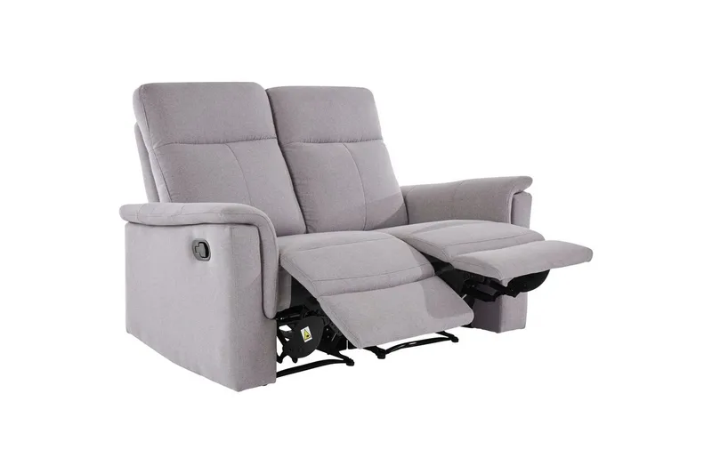 2-istuttava sohva Southbrook Vaaleanharmaa, Kangas/Puu/Metalli, Manuaalinen nojatuoli - Vaaleanharmaa, Kangas/Puu/Metalli, Manuaalinen nojatuoli - Huonekalut - Sohva - Mekanismisohva - 2 istuttava mekanismisohva