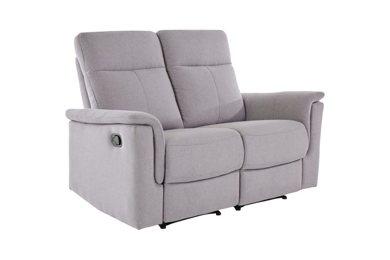 2-istuttava sohva Southbrook Vaaleanharmaa, Kangas/Puu/Metalli, Manuaalinen nojatuoli - Vaaleanharmaa, Kangas/Puu/Metalli, Manuaalinen nojatuoli - Huonekalut - Sohva - Mekanismisohva - 2 istuttava mekanismisohva