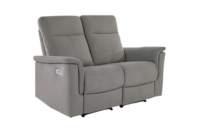 2-istuttava sohva Southbrook Vaaleanharmaa, Kangas/Puu/Metalli, Sähköinen lepotuoli, Vaaleanharmaa, Kangas/Puu/Metalli, Sähköinen lepotuoli