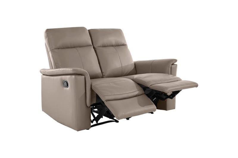 2-istuttava sohva Southbrook Vaaleanharmaa, PU/Puu/Metalli, Manuaalinen nojatuoli - Vaaleanharmaa, PU/Puu/Metalli, Manuaalinen nojatuoli - Huonekalut - Sohva - Mekanismisohva - 2 istuttava mekanismisohva