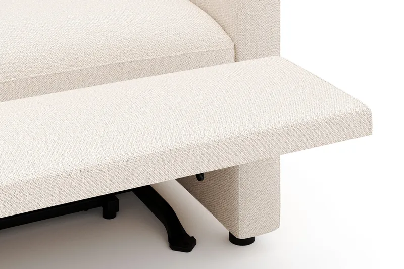 Barsele 3-istuttava Sähköinen Reclinersohva - Beige - Huonekalut - Sohva - Mekanismisohva - 3 istuttava mekanismisohva