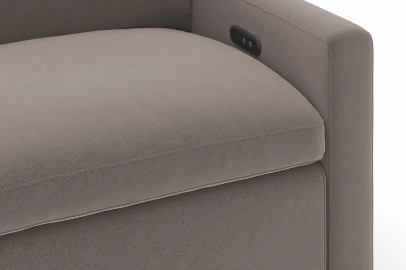 Barsele 3-istuttava Sähköinen Reclinersohva - Ruskea - Huonekalut - Sohva - Mekanismisohva - 3 istuttava mekanismisohva