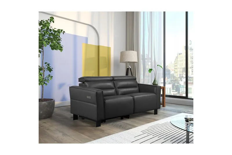 Carpari Lepotuoli Sohva 2-istuttava - Mustaa - Huonekalut - Sohva - Mekanismisohva - 2 istuttava mekanismisohva