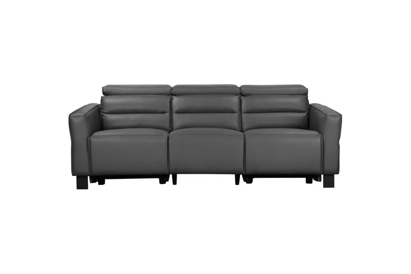 Carpari syvä 3-istuttava kotiteatterisohva recliner kankaisella - Harmaa - Huonekalut - Sohva - Mekanismisohva - 3 istuttava mekanismisohva