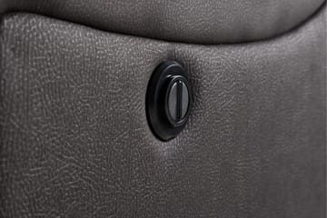 Kulmarecliner-sohva Comfort Living Singapore-recliner-sohva 3-istuttava keinonahka Musta - Huonekalut - Sohva - Mekanismisohva