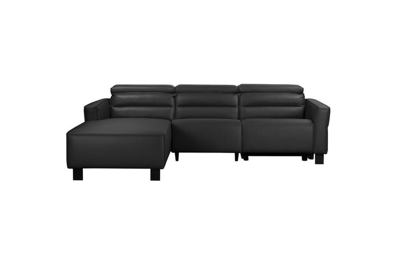 Kulmarecliner-sohva Loft24 Kulmasohva Loft24 Carpari manuaalisella recliner-toiminnolla Musta Vasenkätinen Belfast-kangas