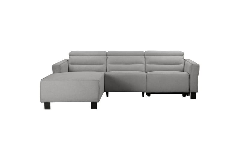 Kulmarecliner-sohva Loft24 Kulmasohva Loft24 Carpari sähköisellä lepotuolilla Harmaa Vasenkätinen Belfast-kangas
