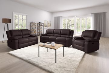 Norbo Pieni Recliner-sohva 2-istuttava Keinonahka - Kallistettava sohva - Kotiteatterisohva - Huonekalut - Sohva - Mekanismisohva - 2 istuttava mekanismisohva