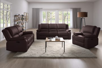 Norbo Pieni Recliner-sohva 2-istuttava Keinonahka - Kallistettava sohva - Kotiteatterisohva - Huonekalut - Sohva - Mekanismisohva - 2 istuttava mekanismisohva