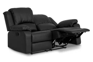Norbo Pieni Recliner-sohva 2-istuttava Keinonahka - Kallistettava sohva - Kotiteatterisohva - Huonekalut - Sohva - Mekanismisohva - 2 istuttava mekanismisohva