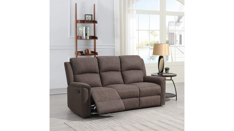 Orvella recliner-sohva 2-istuttava - Ruskea - Huonekalut - Sohva - Mekanismisohva - 2 istuttava mekanismisohva