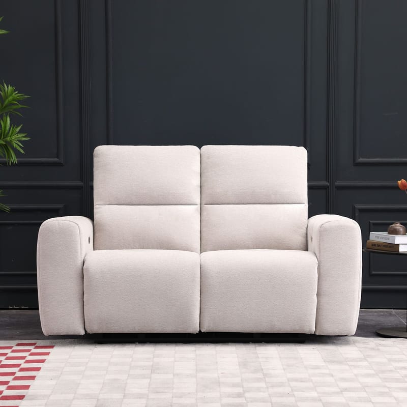 Recliner-sohva Ödmark 2-istuttava sähköisellä mekanismilla - vaaleanbeige - Huonekalut - Sohva - Mekanismisohva - 2 istuttava mekanismisohva