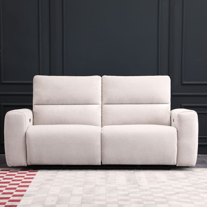 Recliner-sohva Ödmark 3-istuttava sähköisellä mekanismilla - vaaleanbeige - Huonekalut - Sohva - Mekanismisohva - 3 istuttava mekanismisohva