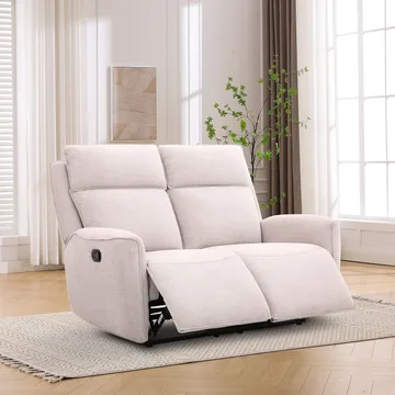 Recliner-sohva Östvik 2-istuttava manuaalisella mekanismilla - beige - Huonekalut - Sohva - Mekanismisohva - 2 istuttava mekanismisohva