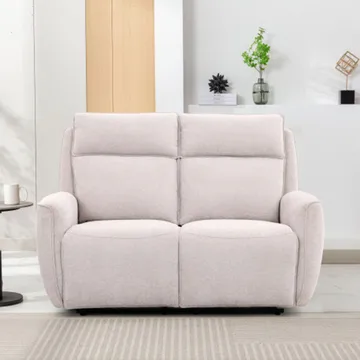 Recliner-sohva Östvik 2-istuttava manuaalisella mekanismilla - beige - Huonekalut - Sohva - Mekanismisohva - 2 istuttava mekanismisohva