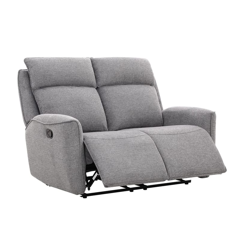 Recliner-sohva Östvik 2-istuttava manuaalisella mekanismilla - harmaa - Huonekalut - Sohva - Mekanismisohva - 2 istuttava mekanismisohva