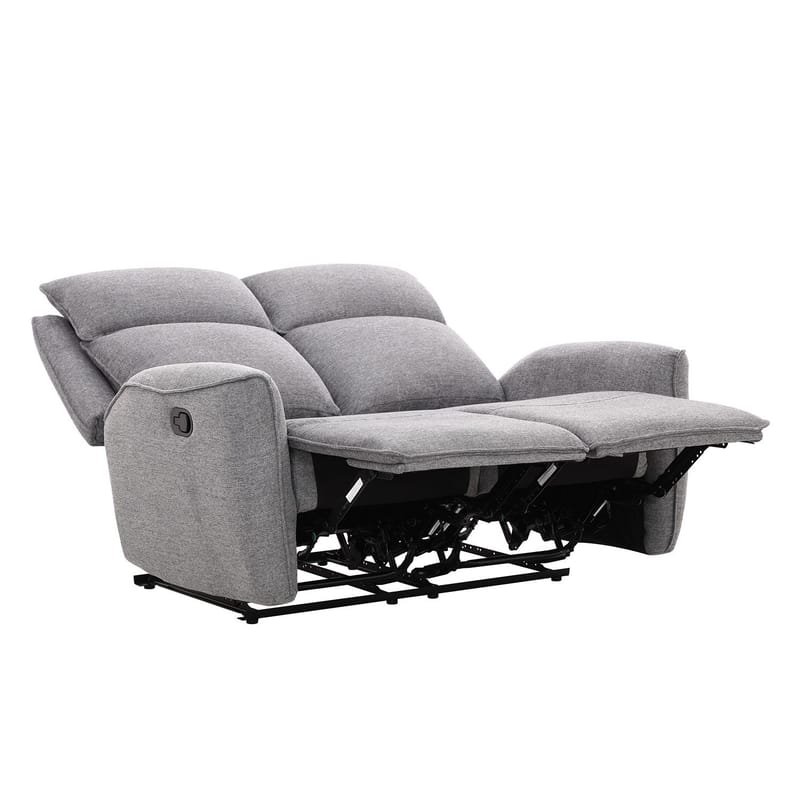 Recliner-sohva Östvik 2-istuttava manuaalisella mekanismilla - harmaa - Huonekalut - Sohva - Mekanismisohva - 2 istuttava mekanismisohva