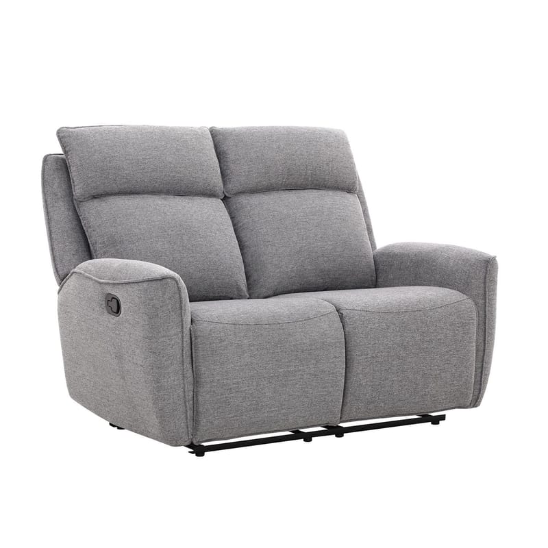 Recliner-sohva Östvik 2-istuttava manuaalisella mekanismilla, harmaa