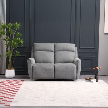 Recliner-sohva Östvik 2-istuttava manuaalisella mekanismilla - harmaa - Huonekalut - Sohva - Mekanismisohva - 2 istuttava mekanismisohva