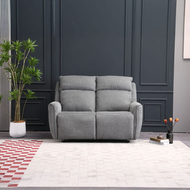 Recliner-sohva Östvik 2-istuttava manuaalisella mekanismilla - harmaa - Huonekalut - Sohva - Mekanismisohva - 2 istuttava mekanismisohva