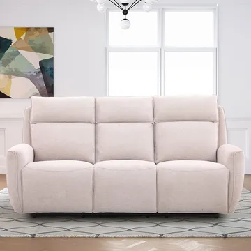 Recliner-sohva Östvik 3-istuttava manuaalisella mekanismilla - beige - Huonekalut - Sohva - Mekanismisohva - 3 istuttava mekanismisohva