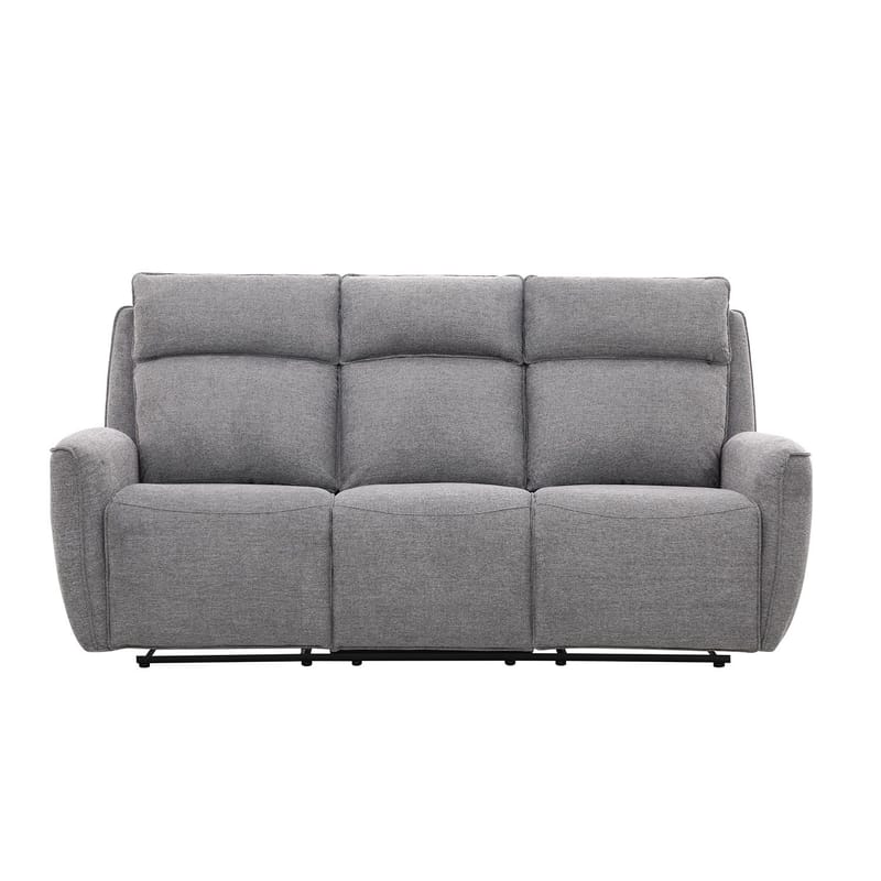 Recliner-sohva Östvik 3-istuttava manuaalisella mekanismilla - harmaa - Huonekalut - Sohva - Mekanismisohva - 3 istuttava mekanismisohva