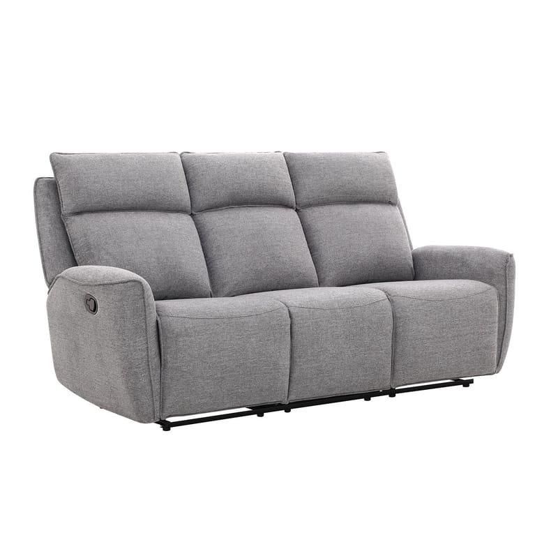 Recliner-sohva Östvik 3-istuttava manuaalisella mekanismilla, harmaa