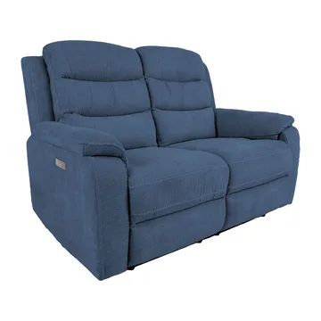 Recliner-sohva Blenor 2-istuttava sähköisellä mekanismilla - Sininen - Huonekalut - Sohva - Mekanismisohva - 2 istuttava mekanismisohva