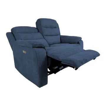 Recliner-sohva Blenor 2-istuttava sähköisellä mekanismilla - Sininen - Huonekalut - Sohva - Mekanismisohva - 2 istuttava mekanismisohva