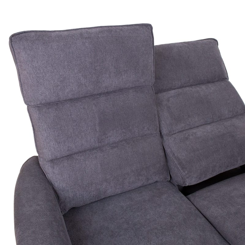 Recliner-sohva Dalsor 2-istuttava sähköisellä mekanismilla - Harmaa - Huonekalut - Sohva - Mekanismisohva - 2 istuttava mekanismisohva