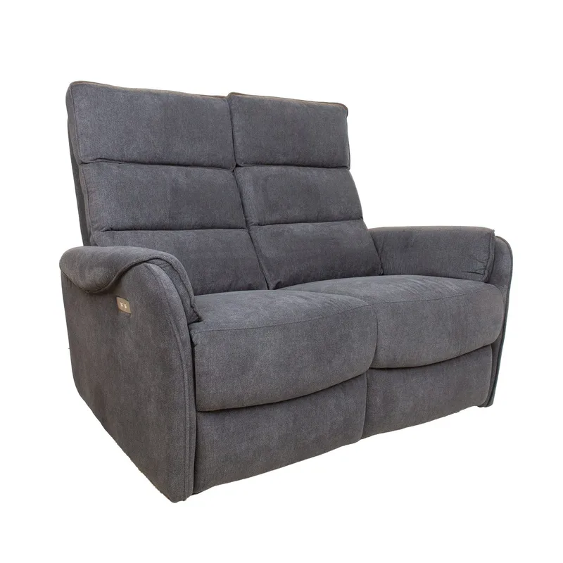 Recliner-sohva Dalsor 2-istuttava sähköisellä mekanismilla, Harmaa