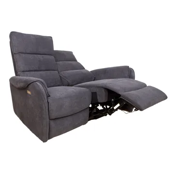 Recliner-sohva Dalsor 2-istuttava sähköisellä mekanismilla - Harmaa - Huonekalut - Sohva - Mekanismisohva - 2 istuttava mekanismisohva