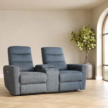 Recliner-sohva Darvi 2-istuttava sähköisellä mekanismilla - sininen - Huonekalut - Sohva - Mekanismisohva - 2 istuttava mekanismisohva