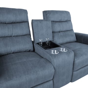 Recliner-sohva Darvi 2-istuttava sähköisellä mekanismilla - sininen - Huonekalut - Sohva - Mekanismisohva - 2 istuttava mekanismisohva