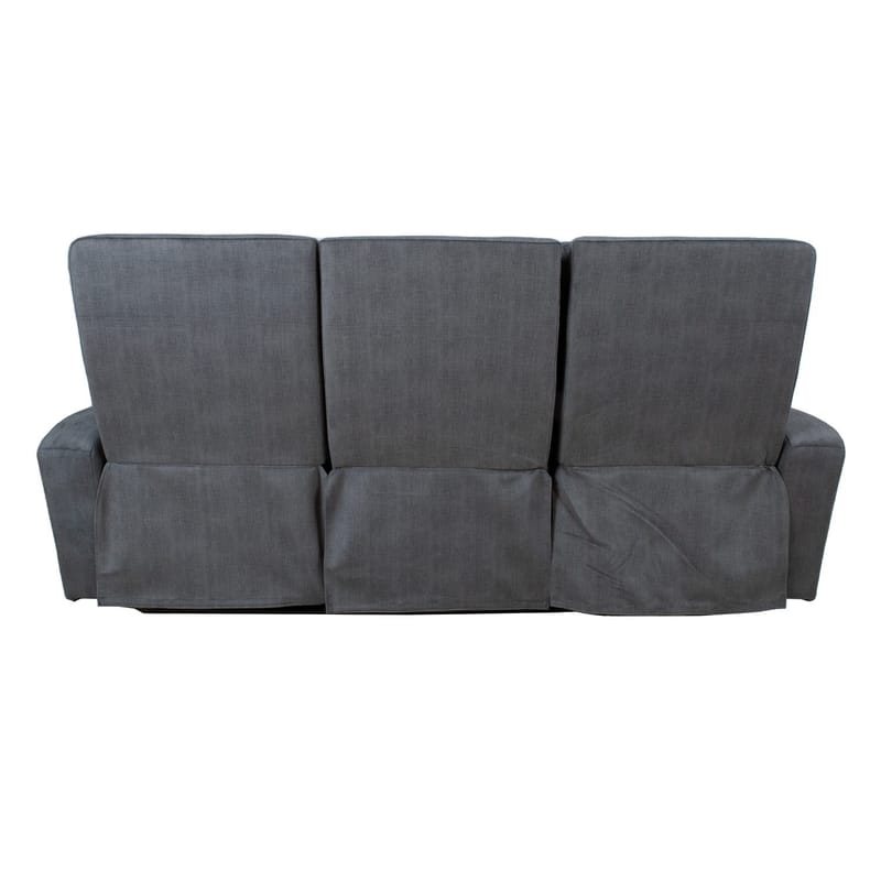 Recliner-sohva Darvi 3-istuttava sähköisellä mekanismilla - harmaa sametti - Huonekalut - Sohva - Mekanismisohva