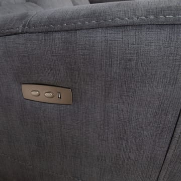 Recliner-sohva Darvi 3-istuttava sähköisellä mekanismilla - harmaa sametti - Huonekalut - Sohva - Mekanismisohva