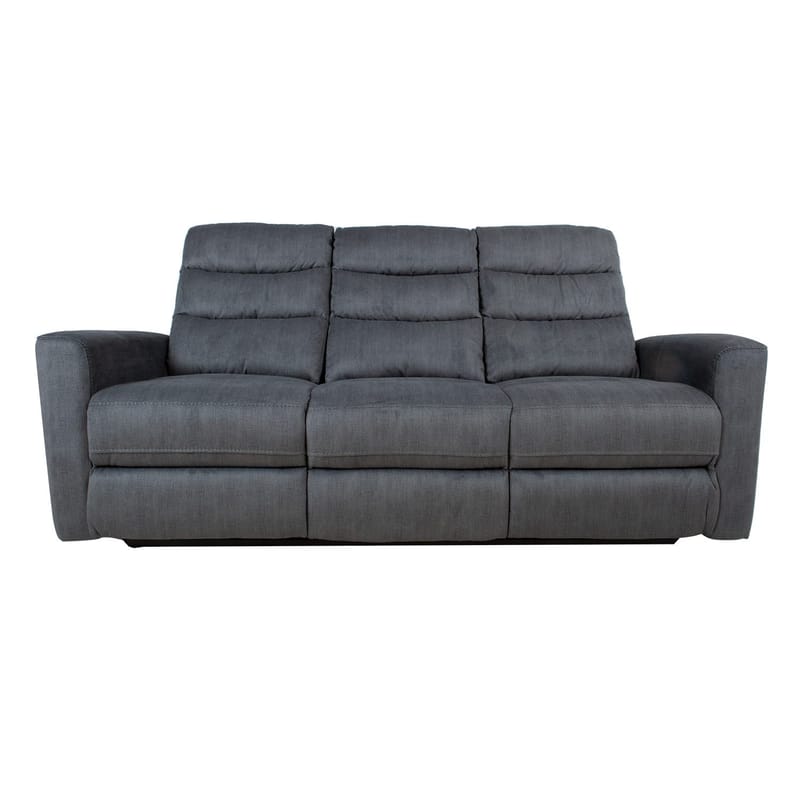 Recliner-sohva Darvi 3-istuttava sähköisellä mekanismilla - harmaa sametti - Huonekalut - Sohva - Mekanismisohva