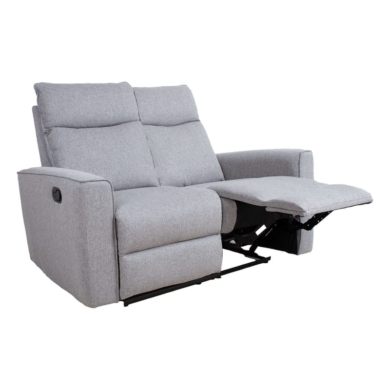 Recliner-sohva Fjolna 2-istuttava manuaalisella mekanismilla - harmaa - Huonekalut - Sohva - Mekanismisohva - 2 istuttava mekanismisohva