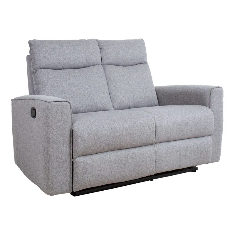 Recliner-sohva Fjolna 2-istuttava manuaalisella mekanismilla, harmaa