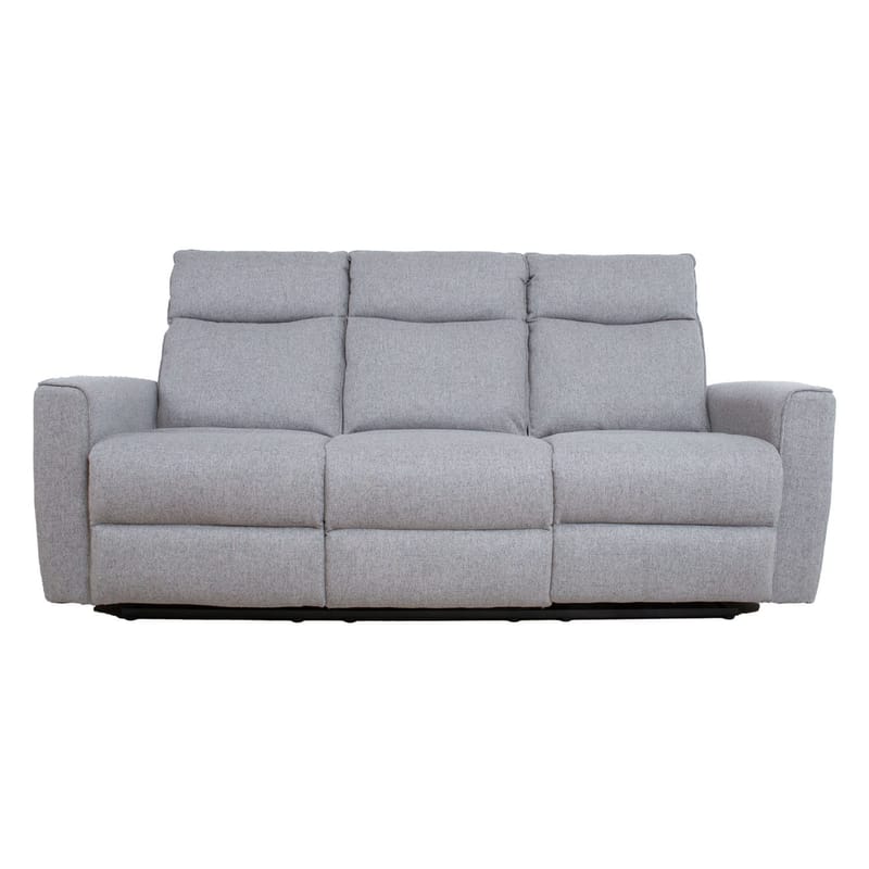 Recliner-sohva Fjolna 3-istuttava manuaalisella mekanismilla - harmaa - Huonekalut - Sohva - Mekanismisohva - 3 istuttava mekanismisohva
