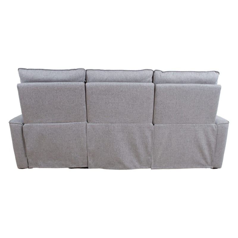 Recliner-sohva Fjolna 3-istuttava manuaalisella mekanismilla - harmaa - Huonekalut - Sohva - Mekanismisohva - 3 istuttava mekanismisohva