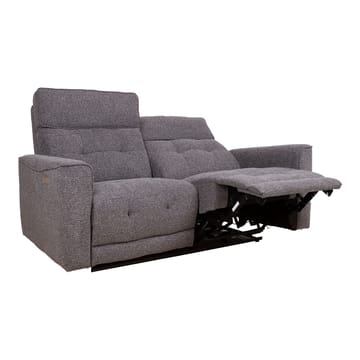Recliner-sohva Glendor 2-istuttava sähköisellä mekanismilla - Harmaa - Huonekalut - Sohva - Mekanismisohva - 2 istuttava mekanismisohva