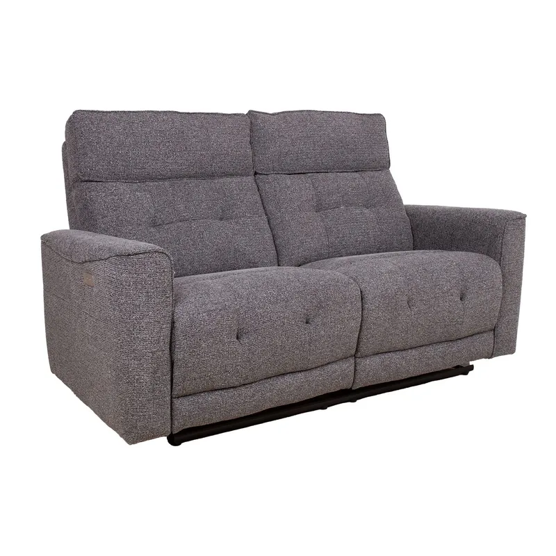 Recliner-sohva Glendor 2-istuttava sähköisellä mekanismilla, Harmaa