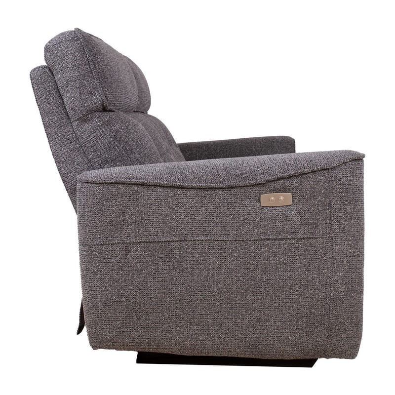 Recliner-sohva Glendor 2-istuttava sähköisellä mekanismilla - Harmaa - Huonekalut - Sohva - Mekanismisohva - 2 istuttava mekanismisohva