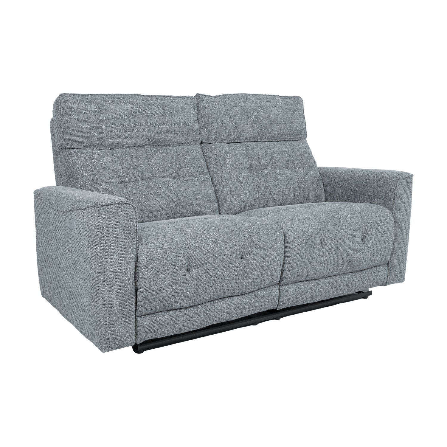 Recliner-sohva Glendor 2-istuttava sähköisellä mekanismilla - sinertävänharmaa
