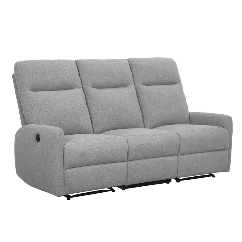 Recliner-sohva Gränor 3-istuttava sähköisellä mekanismilla, vaaleanharmaa