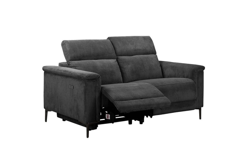Recliner-sohva ilman kulmaa Loft24 Lund recliner-sohva 2-istuttava Grå - Huonekalut - Sohva - Mekanismisohva - 2 istuttava mekanismisohva