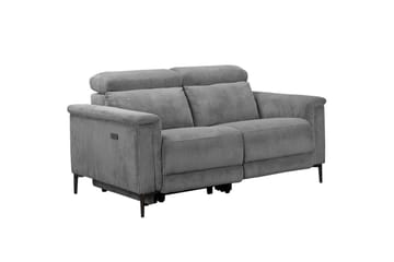 Recliner-sohva ilman kulmaa Loft24 Lund recliner-sohva 2-istuttava Lightgrey - Huonekalut - Sohva - Mekanismisohva - 2 istuttava mekanismisohva