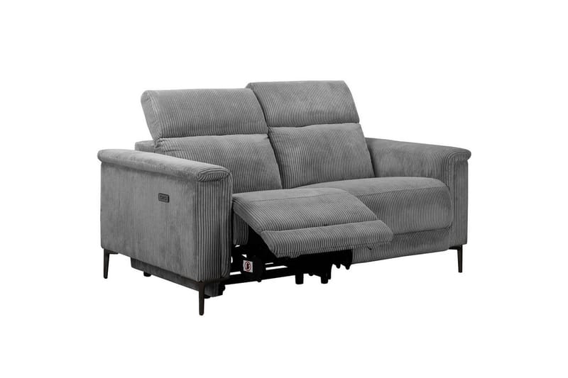 Recliner-sohva ilman kulmaa Loft24 Lund recliner-sohva 2-istuttava Lightgrey - Huonekalut - Sohva - Mekanismisohva - 2 istuttava mekanismisohva