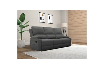 Recliner-sohva ilman kulmaa Loft24 Sohva 3-istuttava Loft24 Dallas Harmaa Belfast-kangas - Huonekalut - Sohva - Mekanismisohva - 3 istuttava mekanismisohva